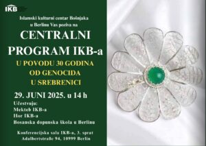 Najava centralnog programa IKB-a povodom obilježavanja 30 godina od genocida u Srebrenici
