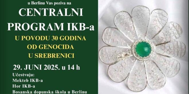 Najava centralnog programa IKB-a povodom obilježavanja 30 godina od genocida u Srebrenici