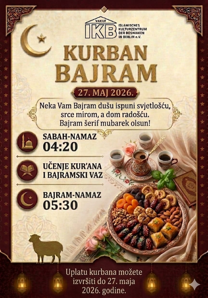 Kurban-bajramski program IKB-a 2026.